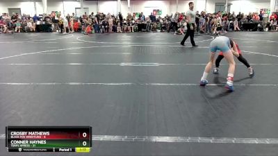 68 lbs Round 1 (8 Team) - Crosby Mathews, Black Fox Wrestling vs Conner Haynes, Terps Xpress