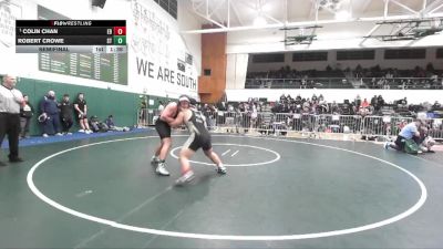 285 lbs Semifinal - Colin Chan, El Dorado (Placentia) vs Robert Crowe, South Torrance