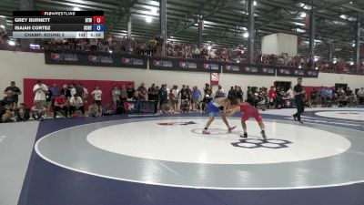 57F kg Champ. Round 2 - Grey Burnett, Burnett Trained Wrestling vs Isaiah Cortez, Spartan Combat RTC/ TMWC