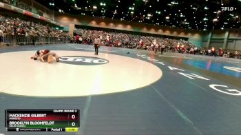 100 lbs Champ. Round 2 - Brooklyn Bloomfeldt, Kelso (Girls) vs Mackenzie Gilbert, Modesto