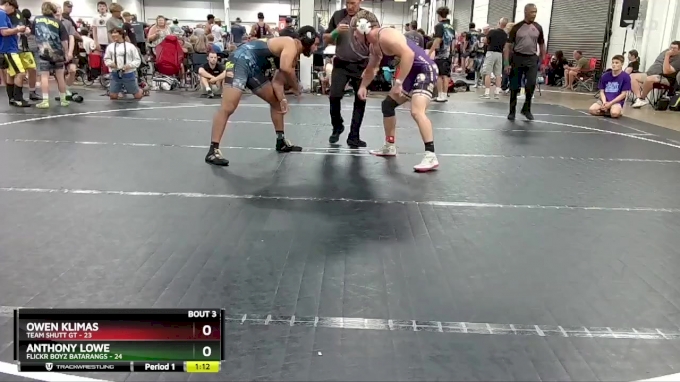 190 lbs Round 2 (4 Team) - Owen Klimas, Team Shutt GT vs Anthony Lowe ...