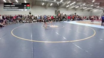 110 lbs 7th Place Match - Gabriella Doughty, Cheyenne East vs Karisa Craig, Rifle