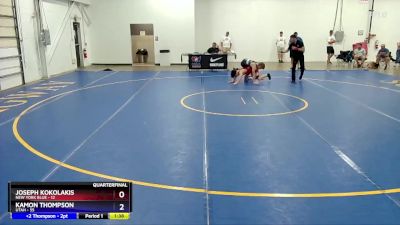 125 lbs Quarterfinals (8 Team) - Joseph Kokolakis, New York Blue vs Kamon Thompson, Utah