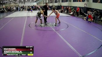 224 lbs Round 2 - Kyle Saucedo, Wesley Club Wrestling vs Roberto Renteria Jr., Bordertown Brawlers Wrestling Club