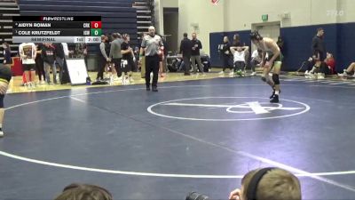 138 lbs Semifinal - Cole Krutzfeldt, Iowa City, West vs Aidyn Roman, Cedar Rapids Kennedy