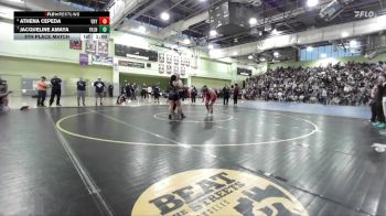 235 lbs 5th Place Match - Jacqueline Amaya, FRANKLIN vs Athena Cepeda, Van Nuys
