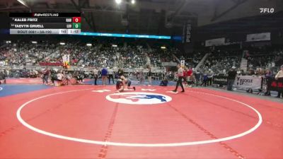 3A-190 lbs Champ. Round 1 - Kaleb Fritz, Rawlins vs Taevyn Gruell, Lovell