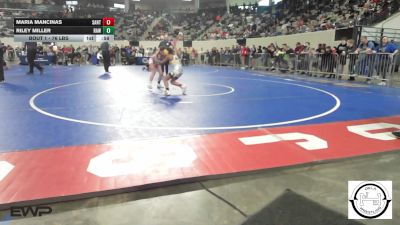 76 lbs Consi Of 8 #2 - Maria Mancinas, Santa Fe South vs Riley Miller, Raw Wrestling Club