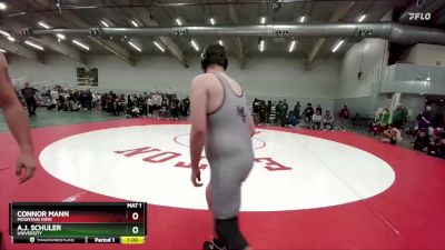 215 lbs Cons. Round 4 - Connor Mann, Mountain View vs A.J. Schuler, University