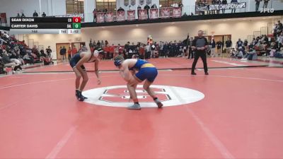 144 lbs Finals (8 Team) - Carter Davis, Salesianum vs Sean Dixon, Caesar Rodney