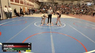 106 lbs Champ. Round 2 - Jack Ugalde, Hamilton High School vs Drake Tew, Casteel High School