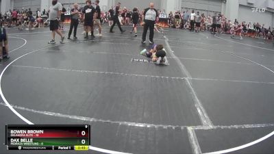 50 lbs Round 5 (8 Team) - Dax Belle, Pedraza Wrestling vs Bowen Brown, Oklahoma Elite