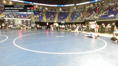 120 lbs Semifinal - Angel Williams-Green, Pocono Mountain West vs Charlie Stevens, Seneca Valley