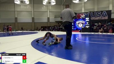 14U Boys - 92 lbs Semis - Casen Becker, Black Fox Wrestling Academy vs Jaxon Sanchez, Reign Wrestling Club