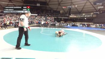 Boys 2A 285 lbs Cons. Round 2 - Alexander Barreras, Prosser vs Finn Bracy, Tumwater