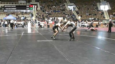 7A 150 lbs Cons. Round 3 - Bryson Davis, Smiths Station Hs vs Jacob Sweet, Daphne