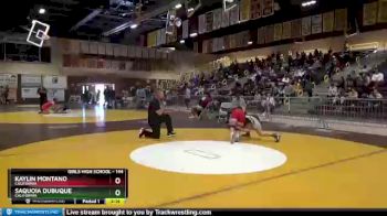 144 lbs Round 1 - Kaylin Montano, California vs Saquoia Dubuque, California