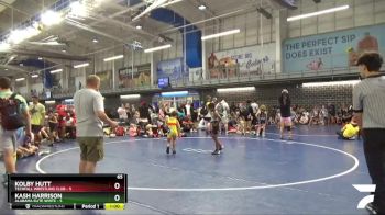 65 lbs Quarters & 1st Wb (16 Team) - Kolby Hutt, Techfall Wrestling Club vs Kash Harrison, Alabama Elite White