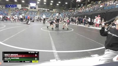 67 lbs Quarterfinal - Brett Brooks, Shelton Wrestling Academy vs Myles Masters, Circle