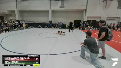 60 lbs Quarterfinal - Kovan Reeves, Randall Youth Wrestling Club vs Hisys Sanchez-Garcia Jr., NXT Level Wrestling Academy