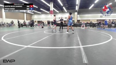 190 lbs Consi Of 8 #1 - Austin Miles Ramirez, Spartan Mat Club vs Ethan Singh, Southlake Carroll High School Wrestling