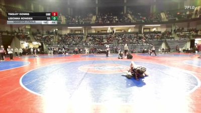 111-117 lbs Quarterfinal - Tinsley Downs, Gamehouse Training Center vs Leeonna Rowden, TitleTown Wrestling Academy