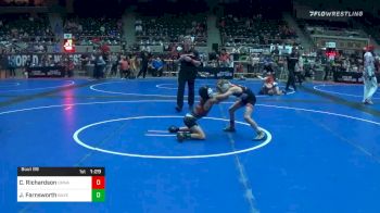 64 lbs Semifinal - Cale Richardson, Oklahoma Wrestling Academy vs Justin Farnsworth, Broad Axe