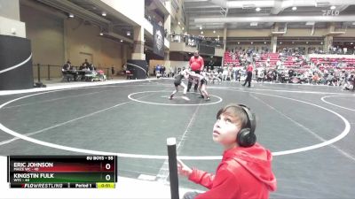 55 lbs Cons. Round 3 - Kingstin Fulk, WTC vs Eric Johnson, Maize WC