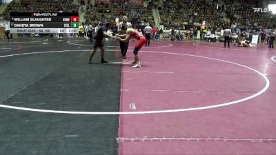 6A 190 lbs Cons. Round 3 - William Slaughter, Homewood Hs vs Dakota Brown, Stanhope Elmore