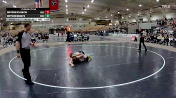 113 lbs 2nd Wrestleback (8 Team) - Bryson Church, Dobyns Bennett High School vs Bryson Moats, Bradley Central High School