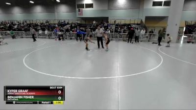 93 lbs Cons. Semi - Benjamin Fisher, Oklahoma vs Kyper Graaf, Sebolt Wrestling Academy