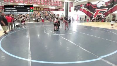 85 lbs Round 1 - Logan Ramirez, Riverside Rascals vs Lukas Young, Hemet Youth Wrestling Club