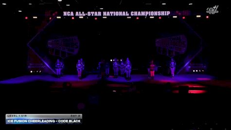 Ice Fusion Cheerleading - Code Black [2026 L1 U18 Day 2] 2026 NCA All-Star National Championship