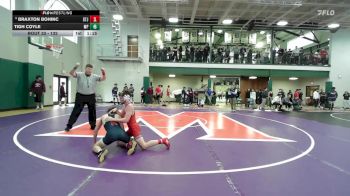 132 lbs Champ. Round 1 - Tigh Coyle, Malvern Prep vs Braxton Bohinc, St. John`s College