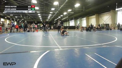 46-50 lbs Rr Rnd 1 - Pryce Patton, Madill Takedown vs Kyler Aaron, Madill Takedown