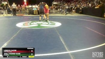 Girls 235 lbs Semifinal - Emily Madrid-Kane, Goddard vs Jordyn Yazzie, Volcano Vista