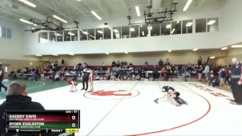 77 lbs Semifinal - Kassidy Davis, Mat Demon Wrestling Club vs Ryder Eggleston, Piranha Wrestling Club