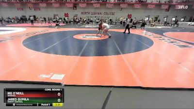 157 lbs Cons. Round 1 - Jared Gumila, North Central vs Ike O`Neill, Wabash