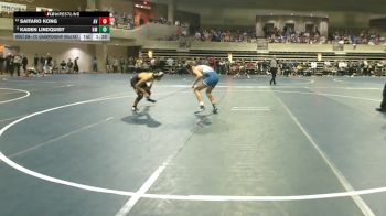 121 Championship Bracket Champ. Round 3 - Kaden Lindquist, Kasson-Mantorville vs Saitaro Kong, Apple Valley