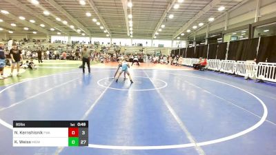 80 lbs Rr Rnd 2 - Nick Kernshisnik, Felix Wrestling Academy vs Kai Weiss, Midwest Monsters