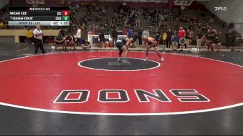 133 lbs Champ. Round 1 - Micah Lee, Sacramento City College vs Isaiah Cruz, Cerritos College