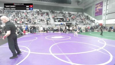 50 kg Champ. Rd Of 32 - Zoey Haney, Warrior RTC vs Isabell Ortiz, Tiger Den Wrestling Club