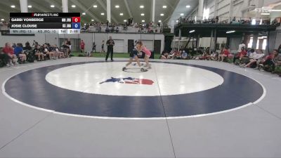 130 lbs Gabbi VonBerge, Minnesota vs Josie Clouse, Kansas