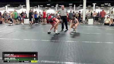 160 lbs Round 3 (6 Team) - Juliet Alt, U2 Upstate Uprising vs Gage Gross, Mat Warriors White