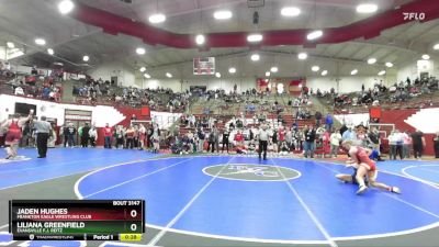 110 lbs Semifinal - Jaden Hughes, Frankton Eagle Wrestling Club vs Liliana Greenfield, Evansville F.j. Reitz