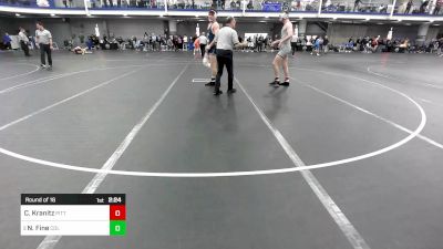 184 lbs Round Of 16 - Chase Kranitz, Pittsburgh vs Nick Fine, Columbia