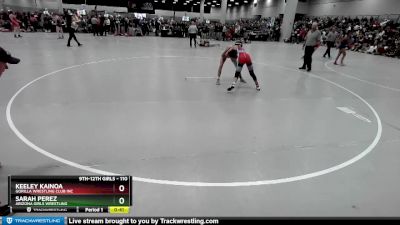 110 lbs Cons. Round 2 - Keeley Kainoa, Gorilla Wrestling Club Inc vs Sarah Perez, Arizona Girls Wrestling