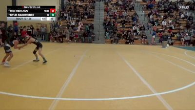 55 lbs Quarterfinal - Mia Mercado, NO LIMIT Wrestling Club vs Kylie Nachreiner, Team Nazar