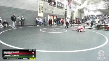 116 lbs Champ. Round 2 - Jeannette Healy, Peninsula Wrestling Club vs Maximus Torrez, DCWC/HAWKS