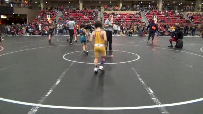 76 lbs Semifinal - Diezel Russell, Winfield Youth Wrestling Club vs Nixon Waggoner, Ark City Takedown Wrestling Cl